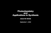 Photochemistry and Applications in Synthesisorggroup/supergroup_pdf/photochemistry.pdf · Photochemistry-chemical reactions initiated by light-energy is absorbed or emitted by matter