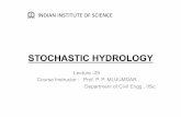 STOCHASTIC HYDROLOGY - NPTELnptel.ac.in/courses/105108079/module6/lecture29.pdf · 2017-08-04 · = −− 0