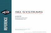4D SYSTEMSold.4dsystems.com.au/downloads/microDRIVE/uDRIVE-uSD-G1/Docs/u... · TURNING TECHNOLOGY INTO ART. ... 55 (hex) or . U (ascii) : ... NAK byte if unsuccessful or card not