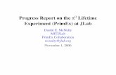 Progress Report on the 0 Lifetime Experiment …mcnudust/publication/presentations/...PrimEx Collaboration Jefferson Lab Hall B Progress Report on the p0 Lifetime Experiment (PrimEx)