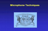 Microphone Techniques - Gdańsk University of · PDF fileMicrophone Techniques. Recording the orchestra Orchestra stereo mics ambient mics close mics additional m. Stereophonic systems