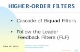 Cascade of Biquad Filters • Follow the Leader Feedback ...s-sanchez/622-FLF-Cascade 2011.pdf · • Cascade of Biquad Filters • Follow the Leader Feedback Filters (FLF) ELEN 622