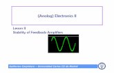 Lesson II Stability of Feedback Amplifiers - — OCW - UC3Mocw.uc3m.es/tecnologia-electronica/feedback-electronics/material... · Lesson II Stability of Feedback Amplifiers ... Gray-Meyer