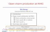 Open charm production at RHIC - Relativistic Nuclear ... . 9, 2007 ISMD 2007, Berkeley X.Dong / LBNL Open charm production at RHIC Xin Dong Lawrence Berkeley National Lab Introduction