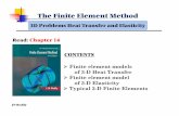 3D Problems Heat Transfer and Elasticity Read: Chapter · PDF fileRead: Chapter 14 3D Problems Heat Transfer and Elasticity CONTENTS ... 3-D Problems 4. JN Reddy 3-D ELASTICITY Equations