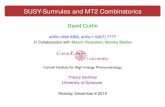 SUSY-Sumrules and MT2 Combinatorics - Stony Brook …insti.physics.sunysb.edu/~curtin/presentations/susy...How to test the sum rule? SUSY-Yukawa Sum Rule: m^2 t ^2 b = m 2 t1c 2 t