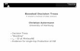 Boosted Decision Trees - DESY Autermann Seminar 6.7.2007 3 Play Tennis? The manager of a tennis court wants to optimize the personnel costs: Number of players ↔ weather ... Christian