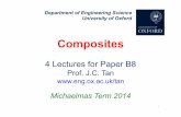 B8 PPT Slides-Composites-MT13-15Nov14-LR2€¦ · E GPa Tensile strength σ* MPa Thermoset TS or thermoplastic TP Epoxy resin 1300 2.4 60 TS Thermoset polyester 1280 3.0 55 TS PEEK
