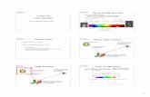 Physics of Light and Color Lecture 26: Color and rtc12/CSE486/lecture26_6pp.pdf · PDF file1 CSE486, Penn State Robert Collins Lecture 26: Color and Light not in textbook (sad but
