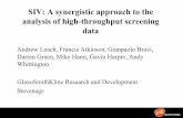 SIV: A synergistic approach to the analysis of high ...acscinf.org/docs/meetings/221nm/presentations/221nm80.pdf · Select λ by systematic variation to minimise sum of ranks of true