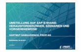 UMSTELLUNG AUF SAP S/4HANA:  · PDF file3 Transformation in die neue SAP-Welt Ι Hartmut Samulewisch TRANSFORMATION IN DIE NEUE SAP-WELT SAP HANA ENTWICKLUNGSSTUFEN