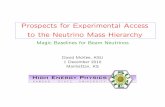 Prospects for Experimental Access to the Neutrino Mass ... · Prospects for Experimental Access to the Neutrino ... Accessing the Mass Hierarchy David McKee 4. ... vanishes then equation