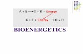 BIOENERGETICS - SRM Institute of Science and Technology · BIOENERGETICS. FREE ENERGY. ... free energy of the final state is less than the free ... BIOLOGICAL OXIDATION. BIOMEDICAL
