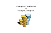 Change of Variables In Multiple Integrals - Doc Benton · When we convert a double integral from rectangular to polar coordinates, recall the changes that must be made to x, y and