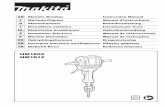 HM1802-10langs - herramientaprofesional · E Demoledor Eléctrico Manual de instrucciones ... for use with your Makita tool specifiedin this manual. The use of any other accessories