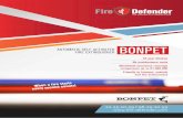 AUTOMATIC SELF ACTIVATED FIRE EXTINGUISHER … · The BONPET is an environment-friendly automatic fire extinguisher based on liquid. The BONPET automatic fire extinguisher with its