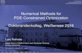 Numerical Methods for PDE-Constrained Optimization ... lruthot/courses/PDECO/2016... · PDF filePDE-Constrained Optimization Doktorandenkolleg, Weißensee 2016 ... PDE-Constrained
