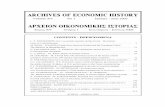 ARCHIVES OF ECONOMIC HISTORY€¦ · ARCHIVES OF ECONOMIC HISTORY ... times at Constantinople. ... EL. RIGA: Banks in ancient Greece ...