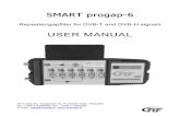 Smart progap-6 user manual - rf-tuote.firf-tuote.fi/instructions/Smartprogap-6manual.pdf · Ι. Purpose of use SMART progap-6 is a low-power DVB-T/H gapfiller designed for implementation