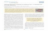 Tailoring Electronic Properties of Graphene by lzang/images/LZ69.pdf · PDF fileGraphene possesses unique properties of high carrier mobility, long phase coherence length, high thermal