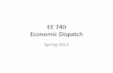 EE 340 Economic eebag/Economic Generator Dispatch 740.pdf · PDF fileUnit Commitment • Given a utility with k generators and an hourly load profile: determine which generators to