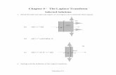 Chapter 9 - The Laplace Transformweb.eecs.utk.edu/~roberts/ECE503/ExerciseSolutions/Chap9Student... · Solutions 9-1 Chapter 9 - The Laplace Transform Selected Solutions ... qk sp
