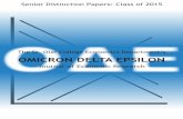 Senior Distinction Papers: Class of 2015 · Africa, Egypt, France, ... as most efficient firms export.1 However, the Heckscher-Ohlin ... Ronald Coase’s theory of firm size, ...