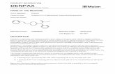 PRODUCT INFORMATION DENPAX - Medicines · 1 Based on single dose biostudy conducted using DENPAX 25μg/hr patch. ... absorption from residual fentanyl in the ... cell assay and in