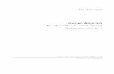 Lineare Algebra - math.uni- gittel/LinAlg/Skript.pdf · PDF fileHans-Peter Gittel Lineare Algebra (für Informatiker/Grundschullehrer) Sommersemester 2014 Universität Leipzig, Institut