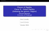 Flavors of Rigidity Flavor II - Global Rigidity (following the …lewicka/Semester_DiscrNetw_14/Connelly2.pdf · by J. Clerk Maxwell in that 1800’s and used extensively to ... First