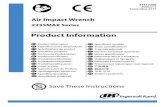 Product Information Air Impact Wrench - Cozzy.Org · PDF file47517268_ed4 EN-1 EN Product Safety Information Intended Use: These Air Impact Wrenches are designed to remove and install