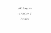 AP Physics Chapter 2 Reviewcf.edliostatic.com/3y4zOxfUoUzm2jD2Zx8iUmQoAH8nbk5n.pdf · AP Physics Chapter 2 Review. 2 ... 4 € v= dv dt =12t−3t2 a ...