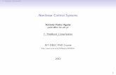 Nonlinear Control Systemsusers.isr.ist.utl.pt/~pedro/NCS2012/07_FeedbackLinearization.pdf · 7. Feedback Linearization Feedback Linearization Given a nonlinear system of the form