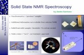 Solid State NMR Spectroscopy - University of Illinois, .Solid State NMR Spectroscopy Need to create