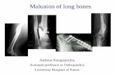 Malunion of long bones - Αθλητιατρικό ... · Operative treatment for malunion of most fractures should not be considered until 6 to 12 months after the fracture has occurred.