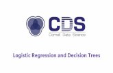 Logistic Regression and Decision Trees - GitHub Pages 5 - Logistic... · Estimate likelihood ... Transforms the linear relationship to an estimate function of the probability that
