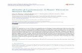 Metallo-²-Lactamases: A Major Threat to Human .tobacter baumannii [9]-[11]is facile transfer of