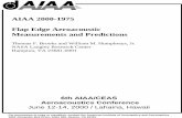 AIAA 2000-1975 Flap Edge Aeroacoustic …mln/ltrs-pdfs/NASA-aiaa-2000-1975.pdf · δ0 boundary layer thickness at airfoil zero angle ... and half-span Fowler flap were conducted in