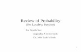 For Details See: Appendix A in text book Ch. 10 in Lathi… personal page/EE523_files/Ch_… · 1 Review of Probability (for Lossless Section) For Details See: Appendix A in text