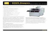 MEMS Steppers - nikon.com · MEMS Steppers Lithography Systems to Meet the Needs of MEMS, LEDs, and More Large depth of focus and shot-by-shot autofocusing maximize yield MEMS Steppers