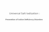 Universal Salt Iodization - mdmodisha.nic.inmdmodisha.nic.in/Capacity Building_on_18_JAN_2015/6_Universal_Sal… · Age Group Iodine Requirement (µg/day) 0 –11 months 50 12 –59