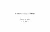 Congestion control - UMass Amherst arun/653/lectures/L6.pdf  Causes/costs of congestion: scenario