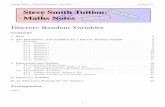 z2 c n Steve Smith Tuition: Maths Notes iˇ e c2 · Steve Smith Tuition: Maths Notes Discrete Random Variables Contents 1 Intro 3 2 The Distribution of Probabilities for a Discrete