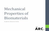 Mechanical Properties of Biomaterials · •Material 1: Ceramics ... yield strength σ y) and stain is ... Mechanical Properties of Biomaterials Author: Neha Bansal Created Date:
