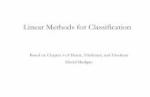 Linear Methods for Classification - Columbia Universitymadigan/DM08/linearClassification.ppt.pdf · Linear Methods for Classification ... For the two-class case, the likelihood is:!{