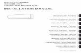 INSTALLATION MANUAL - Fujitsu Klíma · Turning ON the power be-fore the ... the pressure inside the refrigerant cycle will rise and cause ... This INSTALLATION MANUAL brieﬂ y outlines