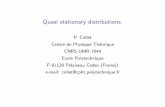 Quasi stationary distributions. - CERMICSlelievre/Journees_MAS/PC.pdf · = λ−m h(x) h(x0) ˜pm(x0,x) This is the answer to Question III: the trajectories which survive ... One
