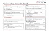 Engineering Formula Sheet - FormulAE Engineering Formula Sheet CEA 6 ... %x o 2 nâ€’1 (Sample) (1.5b)