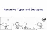 Recursive Types and Subtyping - University of Michiganweb.eecs.umich.edu/~weimerw/2008-615/lectures/weimer-615-19.pdf · where T is the set of values of type τ – Another interpretation