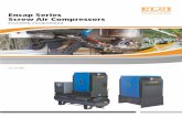Encap Series Screw Air Compressors - GORTEC En02-15kW Series.pdf · Encap Series compact, silent and efficient Elgi's Encap series screw compressors are designed to encapsulate all